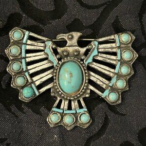 Unusual Vintage Thunderbird with Turquoise stones